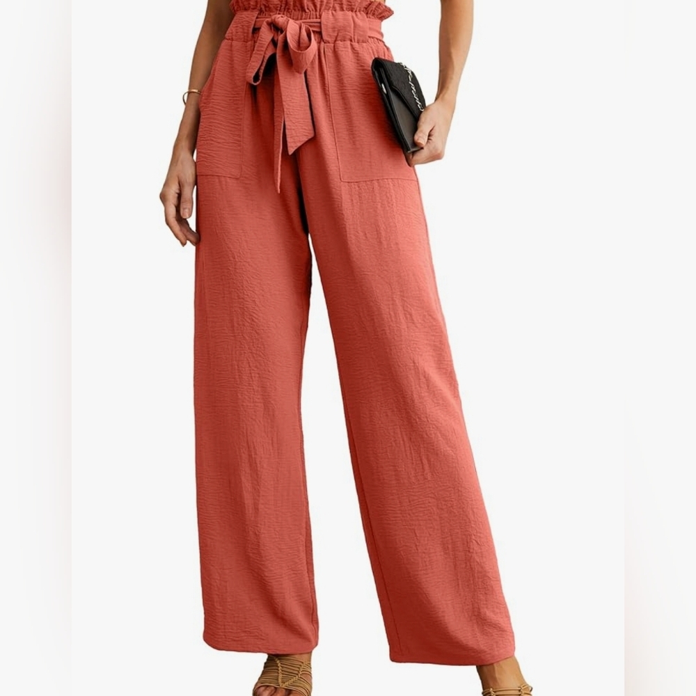 Womens Large Coral Slacks, size XL